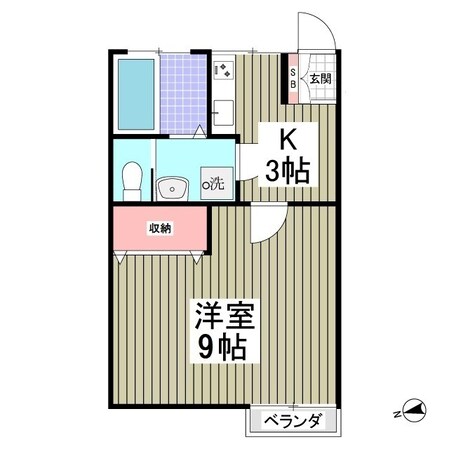 コーポ原田の物件間取画像